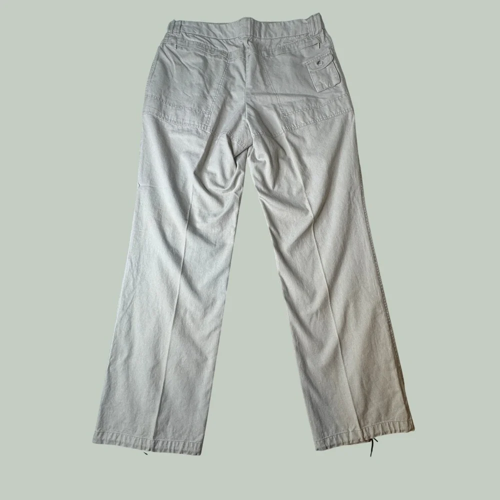 Ozark Wilderness Outfitters Men Tan Cotton Cargo Pants 38x34 TP814 Khaki Utility